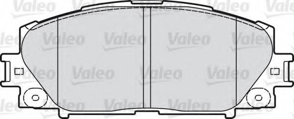 VALEO 598896 Комплект гальмівних колодок, дискове гальмо