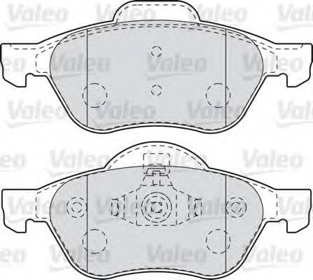 VALEO 301026 Комплект гальмівних колодок, дискове гальмо