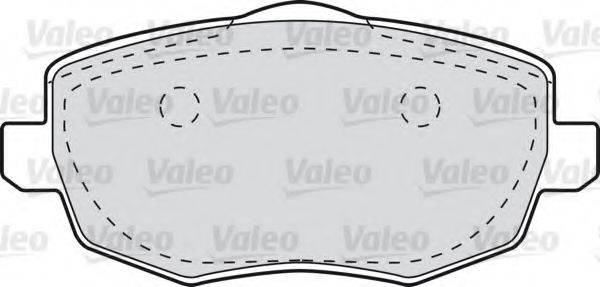 VALEO 598761 Комплект гальмівних колодок, дискове гальмо