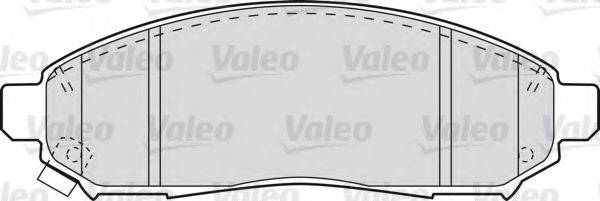 VALEO 598738 Комплект гальмівних колодок, дискове гальмо