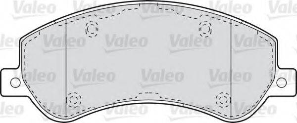 VALEO 301816 Комплект гальмівних колодок, дискове гальмо
