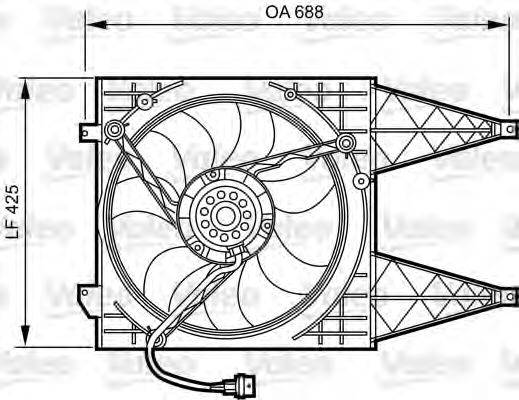 OPEL 6341158 Вентилятор, охолодження двигуна
