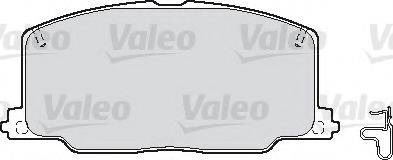 VALEO 598620 Комплект гальмівних колодок, дискове гальмо