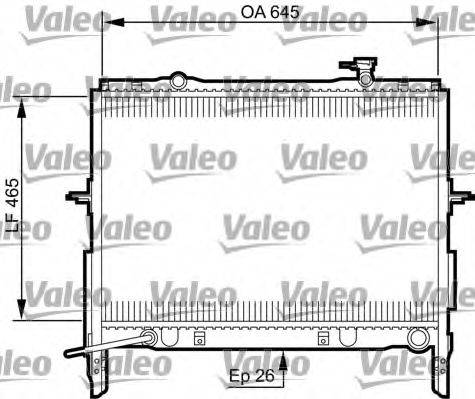 VALEO 735505 Радіатор, охолодження двигуна