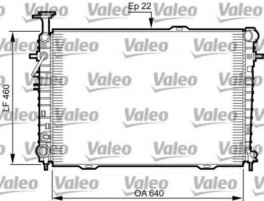 VALEO 735542 Радіатор, охолодження двигуна