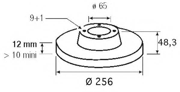 LPR A1010P гальмівний диск