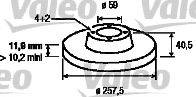 ALFA ROMEO 71738373 гальмівний диск