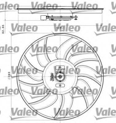 VALEO 696350 Вентилятор, охолодження двигуна