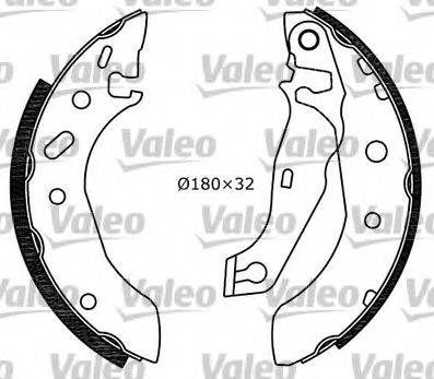 VALEO 554718 Комплект гальмівних колодок