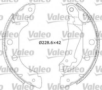 VALEO 554639 Комплект гальмівних колодок