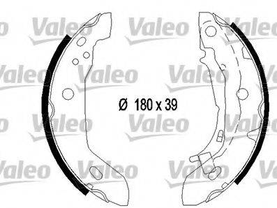 VALEO 554756 Комплект гальмівних колодок