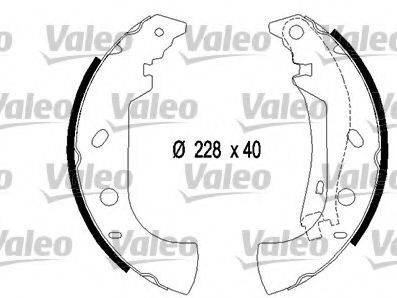 VALEO 554739 Комплект гальмівних колодок