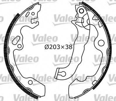 VALEO 554713 Комплект гальмівних колодок