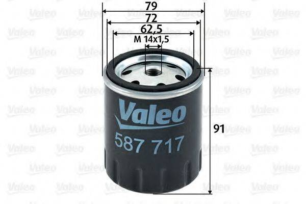 VALEO 587717 Паливний фільтр