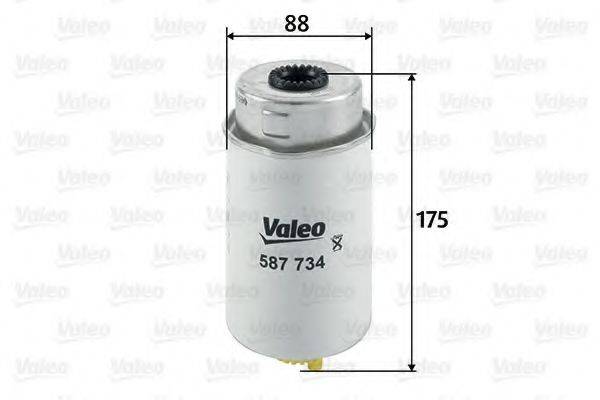 VALEO 587734 Паливний фільтр