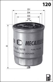 MECAFILTER ELG5258 Паливний фільтр