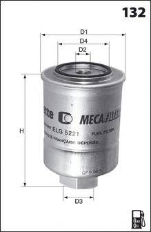 MECAFILTER ELG5222 Паливний фільтр