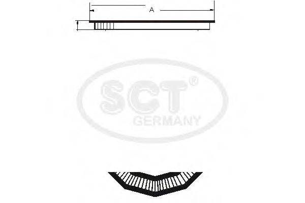 SCT GERMANY SB231 Повітряний фільтр