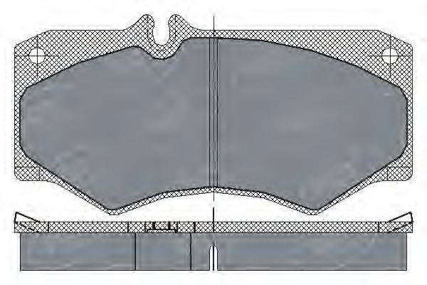 SCT GERMANY SP104PR Комплект гальмівних колодок, дискове гальмо