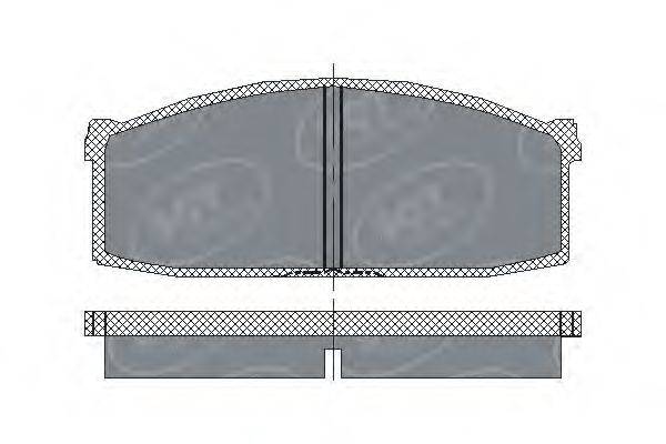 SCT GERMANY 20718 Комплект гальмівних колодок, дискове гальмо