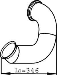 DAF 1608838 Труба вихлопного газу