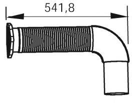 DINEX 54210 Труба вихлопного газу