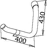 DINEX 50213 Труба вихлопного газу
