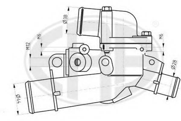 ERA 350344 Термостат, охолоджуюча рідина