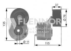 FLENNOR FS23960 Натяжний ролик, полікліновий ремінь