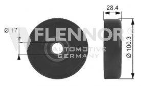 FLENNOR FS99247 Натяжний ролик, полікліновий ремінь