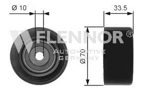 FLENNOR FU99375 Паразитний / провідний ролик, полікліновий ремінь