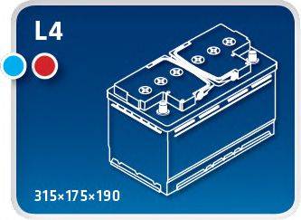 ENERGIZER EA80L4 Стартерна акумуляторна батарея; Стартерна акумуляторна батарея