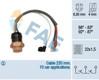 FAE 38190 Термивимикач, вентилятор радіатора