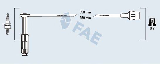 FAE 85052 Комплект дротів запалювання