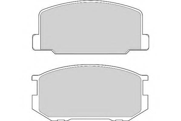 NECTO FD6703A Комплект гальмівних колодок, дискове гальмо