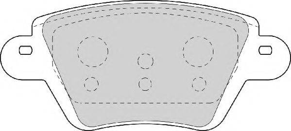 NECTO FD6844A Комплект гальмівних колодок, дискове гальмо