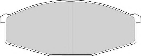 NECTO FD6718A Комплект гальмівних колодок, дискове гальмо