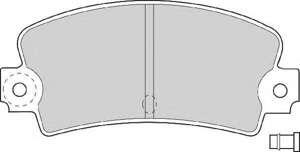NECTO FD614A Комплект гальмівних колодок, дискове гальмо