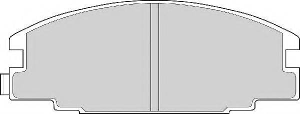 NECTO FD6527A Комплект гальмівних колодок, дискове гальмо