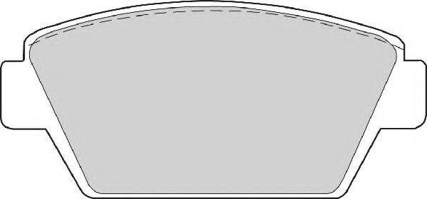 MITSUBISHI MB 389 562 Комплект гальмівних колодок, дискове гальмо