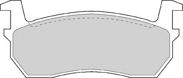 NECTO FD891A Комплект гальмівних колодок, дискове гальмо