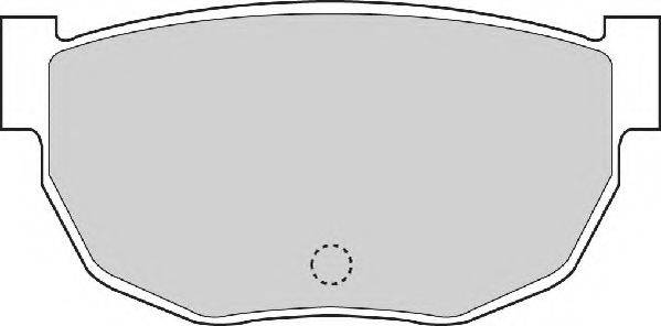NECTO 21122 Комплект гальмівних колодок, дискове гальмо