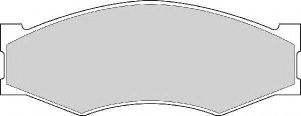 NISSAN 4.10613E96 Комплект гальмівних колодок, дискове гальмо