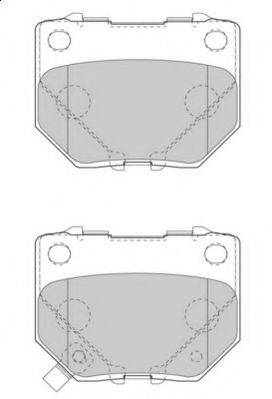 NECTO FD7520 Комплект гальмівних колодок, дискове гальмо