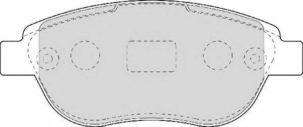 NECTO FD6948A Комплект гальмівних колодок, дискове гальмо