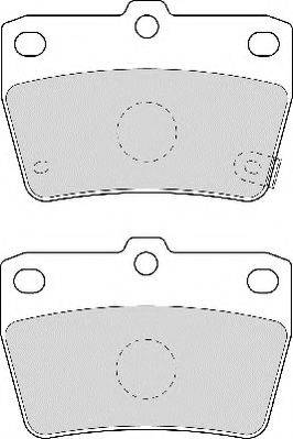 NECTO FD7001A Комплект гальмівних колодок, дискове гальмо