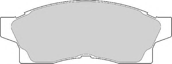 NECTO FD6903A Комплект гальмівних колодок, дискове гальмо