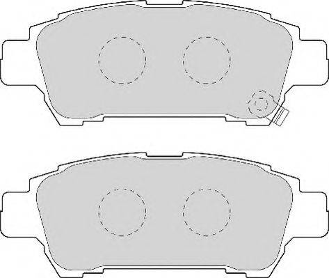 NECTO FD7021A Комплект гальмівних колодок, дискове гальмо