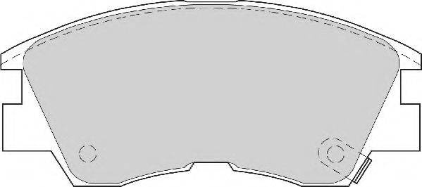 NECTO FD6461N Комплект гальмівних колодок, дискове гальмо