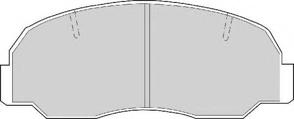 NECTO FD6353N Комплект гальмівних колодок, дискове гальмо